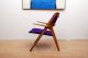 Mid Century Danish Modern Oak Arm Lounge Chair Eames Era Mid-Century Modernism photo 6