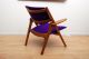 Mid Century Danish Modern Oak Arm Lounge Chair Eames Era Mid-Century Modernism photo 7