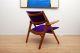 Mid Century Danish Modern Oak Arm Lounge Chair Eames Era Mid-Century Modernism photo 8