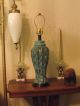 Antique - Modern - Eames Era - Tall Glossy Ceramic Table Lamp Mid-Century Modernism photo 2