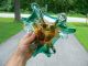 Vtg Mid Century Modern Murano Chalet Sculptural Art Glass Bowl Dish Sculpture Mid-Century Modernism photo 11