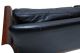 Vatne Mobler Black Leather Rosewood Sofa Mid Century Danish Modern Norway Mid-Century Modernism photo 9