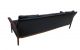Vatne Mobler Black Leather Rosewood Sofa Mid Century Danish Modern Norway Mid-Century Modernism photo 3