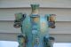 Mid Century C1970s Rita Kubulins Handcrafted Studio Pottery Candleholder Vase Mid-Century Modernism photo 8