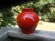 Hand Thrown Mid - Century Modern Mottled Red Glaze Italian Studio Art Pottery Vase Mid-Century Modernism photo 2