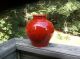 Hand Thrown Mid - Century Modern Mottled Red Glaze Italian Studio Art Pottery Vase Mid-Century Modernism photo 4