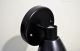 2 Vtg Mid Century Modern Black Bullet Light Fixture Sconce Lamp Retro Atomic Mid-Century Modernism photo 4