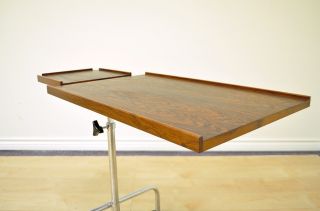 Rosewood Vtg Mid Century Danish Modern Adjustable Side End Tray Table Denmark photo