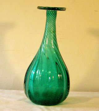 Vintage Mid Century Glass Vase M4 photo