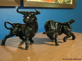 Vintage Classic 1950 ' S Bullfighting Matador Art~oil Paintings & Ceramic Bulls photo