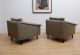 Mid Century Modern Paid Of Club Lounge Chairs Walnut Accent Vintage Eames Era Mid-Century Modernism photo 6