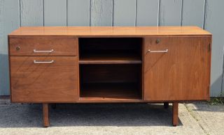 Mid Century Modern Knoll Jens Risom Credenza Tv Stand Low Chest Desk Vintage photo