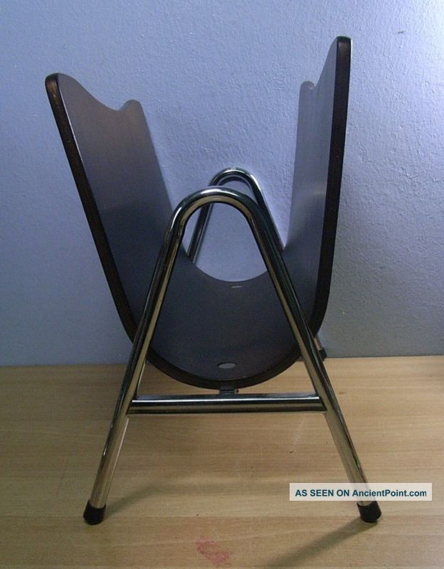 Vintage 60´s Newspaper Holder Teak Wood Mid-Century Modernism photo