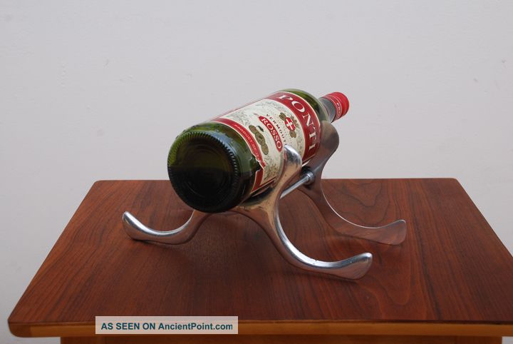 Sculptural Aluminum Wine Rack Holder Mid Century Modern Eames Era Mid-Century Modernism photo