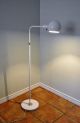 Laurel Vtg Mid Century Modern White Adjustable Arm Ball Floor Lamp Eames Era Mid-Century Modernism photo 3