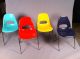 Set Of Four Vintage Mid Century Fiberglass Chairs Post-1950 photo 1