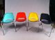 Set Of Four Vintage Mid Century Fiberglass Chairs Post-1950 photo 5