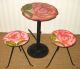 Unique Mid Century Painted Iron Garden Table Chairs Set Mid-Century Modernism photo 1