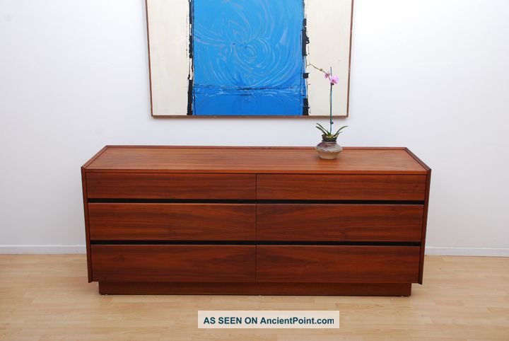Glenn Of California Walnut Double Dresser Mid Century California Modern Mid-Century Modernism photo