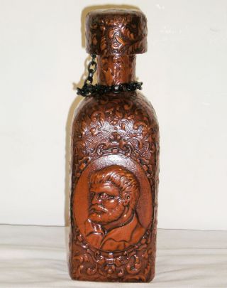 Vintage 1970 ' S Leather Covered Bottle M7 photo