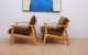 Mid Century Modern Japanese Lounge Chairs Blond Wood Eames Danish Retro Era Mid-Century Modernism photo 2