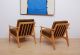 Mid Century Modern Japanese Lounge Chairs Blond Wood Eames Danish Retro Era Mid-Century Modernism photo 3