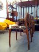 4 X Chairs Danish? Wood Leather Mid Century Modern Design Mid-Century Modernism photo 8