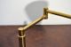 Von Nessen Vtg Mid Century Modern Brass Adjustable Arm Table Lamp Koch & Lowy Mid-Century Modernism photo 6