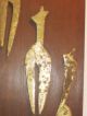 Mid Century Metal Wood Figural Sculpture Wall Art Mid-Century Modernism photo 6