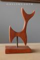 Mid Century Abstract Art Teak Sculpture Eames Danish Modern Kagan Wegner 1950 Mid-Century Modernism photo 1