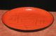 Mid Century Vallenti Italy Orange Black Enamel Tray Mid-Century Modernism photo 3