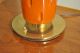 Stiffel Vtg Mid Century Modern Hollywood Regency Brass Orange Ceramic Table Lamp Mid-Century Modernism photo 10