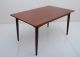 Teak Dining Table Danish Mid Century Modern Sculptural Peg Legs No Extensions Mid-Century Modernism photo 1