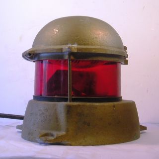 Interesting Vintage Industrial Emergency Warning Lamp C15 photo