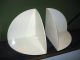 2 Mid Century Space Age Kartell Stoppino White Bookends Mid-Century Modernism photo 1