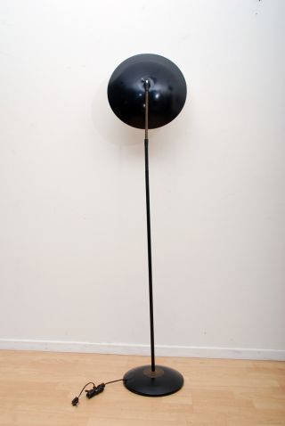 Kurt Versen Floor,  Task,  Desk Lamp Mid Century Modern Black & Brass photo