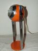 Vintage Eames Industrial Mid Century Mod.  Art Deco Machine Age Orange Desk Lamp Mid-Century Modernism photo 1
