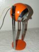 Vintage Eames Industrial Mid Century Mod.  Art Deco Machine Age Orange Desk Lamp Mid-Century Modernism photo 7
