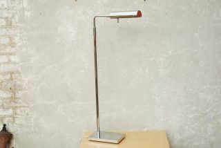 Chrome Floor Lamp Koch + Lowy Omi Adjustable Modern Vintage Mid Century 1960s photo