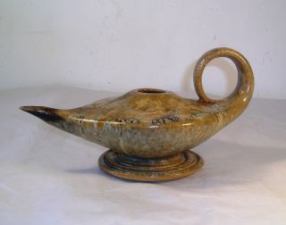 Vintage 1970s Art Pottery Aladdin ' S Oil Lamp A20 photo