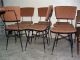6 Vintage Chairs Modern Design Mid Century 70s Era Mid-Century Modernism photo 3