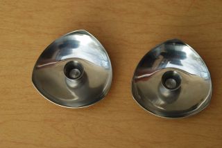 Danish Candle Holders Stainless Steel Mid Century Modern 1960s I Like Mike ' S photo