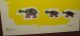 Vtg Mid Century Modern Pop Art Print Fingerprint Turtles Limited Edition Signed Mid-Century Modernism photo 2