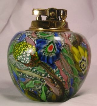 Magnificent Vintage Murano Art Glass Cigarette Lighter Q22 photo