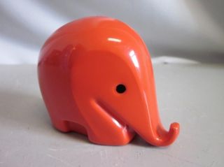 Money Box Green Elephant Luigi Colani 60s - In Orange photo