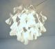 Mazzega Vtg Mid Century Modern Glass Petal Light Fixture Chandelier Italy Venini Mid-Century Modernism photo 4