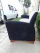 Thonet Mid Century Modern Furniture Gucci Sofa Black Gray Black Micro Suede Wood Mid-Century Modernism photo 3