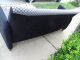 Thonet Mid Century Modern Furniture Gucci Sofa Black Gray Black Micro Suede Wood Mid-Century Modernism photo 6