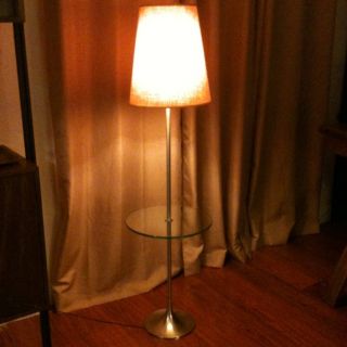 Mid Century Modern Tulip Base Glass Table Laurel Lamp photo