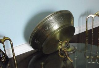 Lightcraft Of Ca,  Antique Swag Light /lamp Fixture / Ceiling Fixture,  3 Lt.  Alum. photo